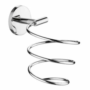 Nameeks 5055 Gedy Eros Wall Mounted Hair Dryer Holder Polished Chrome Accessory Hair Dryer Holder