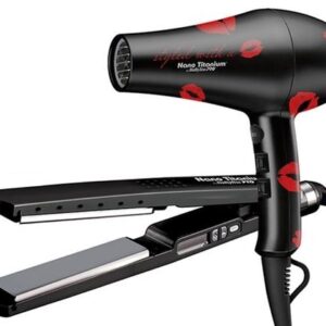 Nano Titanium Pro Kiss Edition 2000 Watt Ionic Dryer + Conicurl 1-1/4 Inch