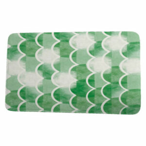 Nantucket Zircoland Geometric Print Bath Mat, Green, 21"x34"