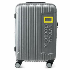 National Geographic Rolling Luggage Silver 24'' Official shopDisney