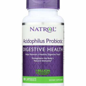 Natrol Digestive Treatment - 100-Ct. Acidophilus Probiotic Digestive Health Dietary Supplement