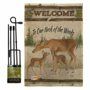 Neck Of The Woods Nature Wildlife Garden Flag Set