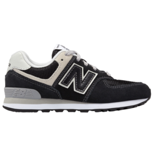 New Balance Boys New Balance 574 Classic - Boys' Preschool Shoes Black/Grey Size 11.0