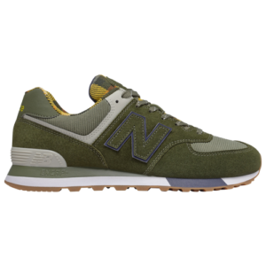 New Balance Mens New Balance 574 - Mens Running Shoes Green/Yellow Size 12.0