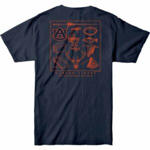 New World Graphics Men's Auburn University Team Sportsman Montage Short Sleeve T-Shirt Navy Blue, Large - NCAA Accessories at Academy Sports