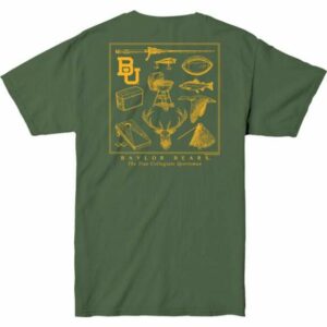 New World Graphics Men's Baylor University Team Sportsman Montage Short Sleeve T-Shirt Green Dark, Large - NCAA Accessories at Academy Sports