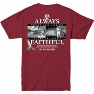 New World Graphics Men's Texas A&M University Ducks Unlimited Faithful Graphic T-Shirt Maroon, Large - NCAA Men's Tops at Academy Sports