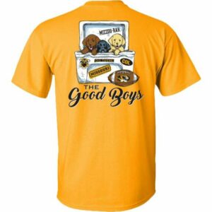 New World Graphics Men's University of Missouri Cooler Puppies Short Sleeve T-Shirt Gold, Medium - NCAA Accessories at Academy Sports