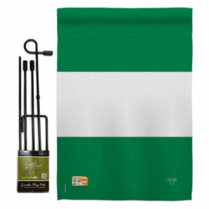 Nigeria Flags of the World Nationality Garden Flag Set