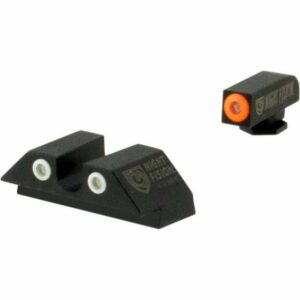 Night Fision Set Square Front and U-Notch Rear Sight Set Black/Orange/Green - Shooting Supplies And Accessories at Academy Sports