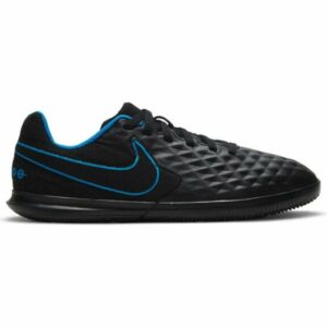 Nike Boys' Jr. Tiempo Legend 8 Club Soccer Shoes Black/Blue, 2.5 - Youth Soccer at Academy Sports
