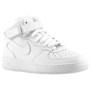 Nike Boys Nike Air Force 1 Mid - Boys' Grade School Basketball Shoes White/White Size 06.0