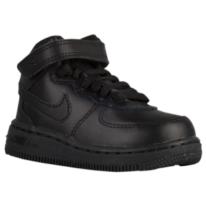 Nike Boys Nike Air Force 1 Mid - Boys' Toddler Basketball Shoes Black/Black Size 08.0