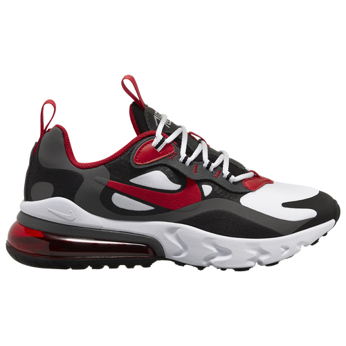 Nike Boys Nike Air Max 270 React - Boys' Grade School Shoes Iron Grey/Univ Red/Black Size 05.0