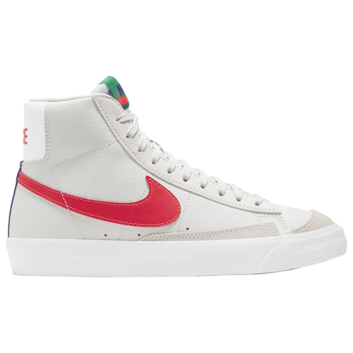 Nike Boys Nike Blazer Mid '77 - Boys' Grade School Basketball Shoes Gray/Red/Blue Size 07.0