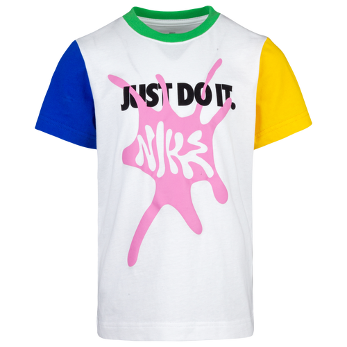 Nike Boys Nike Bubblegum T-Shirt - Boys' Preschool White/Multi Size 4