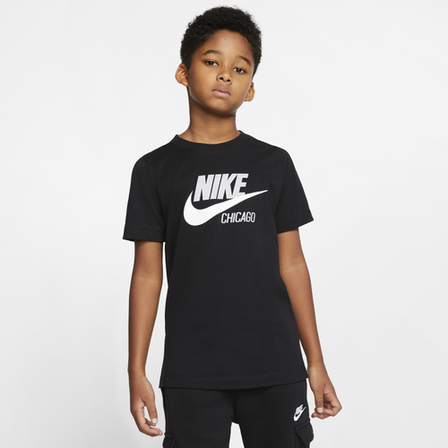 Nike Boys Nike Chicago T-Shirt - Boys' Grade School Black/White Size M