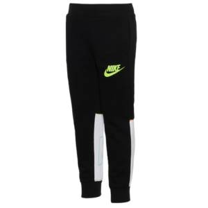 Nike Boys Nike Glow Colorblock Jogger - Boys' Preschool Black/Black/Multicolor Size 5