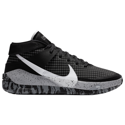 Nike Boys Nike KD 13 - Boys' Grade School Basketball Shoes Black/White/Wolf Gray Size 06.5