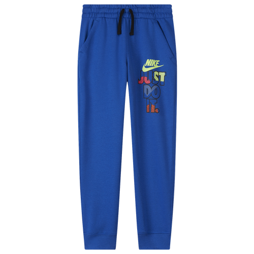 Nike Boys Nike Mixed Branding Pant - Boys' Grade School Blue/Black Size L