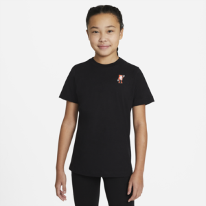 Nike Boys Nike NSW Boxy Patch T-Shirt - Boys' Grade School Black/Black Size L