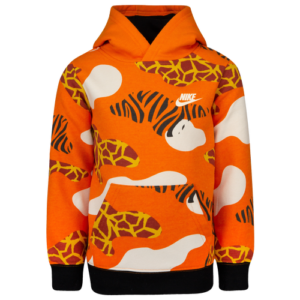 Nike Boys Nike Safari Pullover Hoodie - Boys' Preschool Magma/Orange Size 7