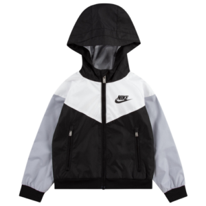 Nike Boys Nike Windrunner Jacket - Boys' Preschool Black/White Size 6