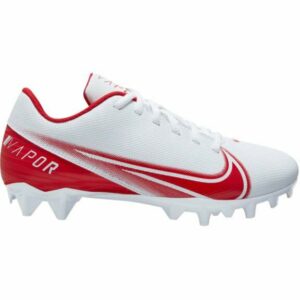 Nike Boys' Vapor Edge Varsity Football Cleats White/Red, 2.5 - Youth Football at Academy Sports