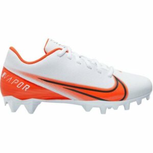 Nike Boys' Vapor Edge Varsity Football Cleats White/Team Orange, 4.5 - Youth Football at Academy Sports