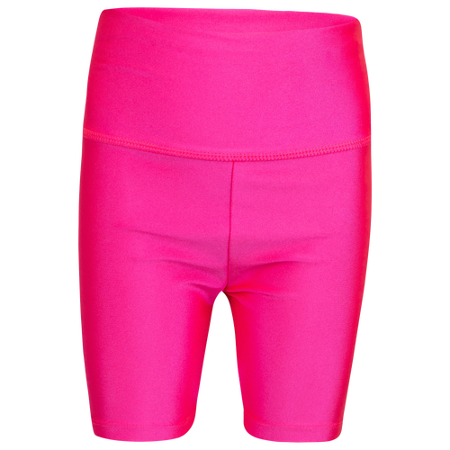 Nike Girls Nike High Waist Convertible Bike Short - Girls' Preschool Pink/White Size 6