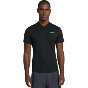 Nike Men's Court Dri-FIT Blade Golf Polo Shirt Black/White, X-Large - Mens Golf Shirts at Academy Sports