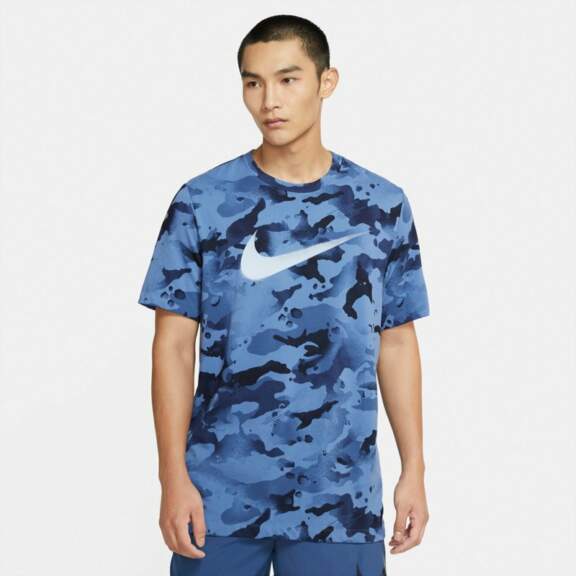Nike Men's Dri-FIT Camo Allover Print Training T-Shirt Blue, 2X-Large - Men's Athletic Performance Tops at Academy Sports Nike Men's Dri-FIT Camo Allover Print Training T-Shirt Blue, 2X-Large - Men's Athletic Performance Tops at Academy Sports