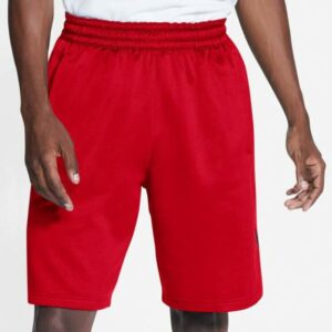Nike Men's Fleece Basketball Shorts Red/White, Small - Men's Basketball at Academy Sports