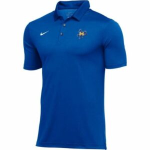 Nike Men's McNeese State University Dry Stripe Polo Shirt Bright Blue/White, Large - NCAA Men's Tops at Academy Sports