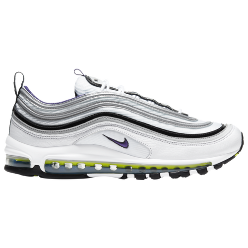 Nike Mens Nike Air Max '97 - Mens Running Shoes White/Purple/Blue Size 09.0