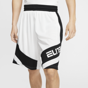 Nike Mens Nike Elite Block Shorts - Mens White/Black Size L