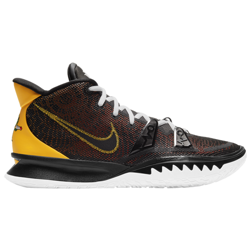 Nike Mens Nike Kyrie 7 - Mens Basketball Shoes Black/University Gold/Team Orange Size 11.5