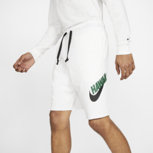 Nike Mens Nike NSW Alumni City Shorts - Mens Black/White/Green Size S