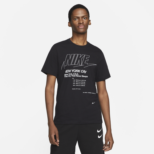 Nike Mens Nike NYC City T-Shirt - Mens Black/Black Size S