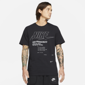 Nike Mens Nike SF City T-Shirt - Mens Black/Black Size S