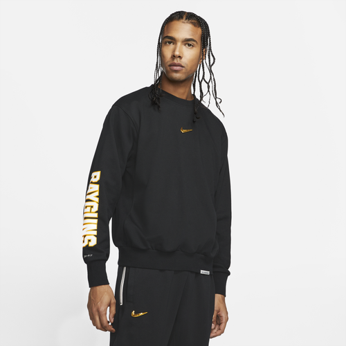 Nike Mens Nike Standard Issue Crew - Mens Black/Yellow Size XL