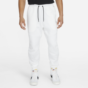 Nike Mens Nike Tech Fleece Jogger - Mens White/Black Size XL