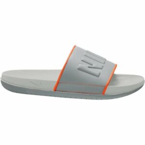 Nike Men's Offcourt Sport Slides Gray/Bright Orange, 7 - Soccer Slides at Academy Sports