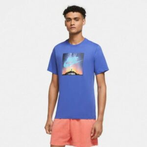 Nike Men's Sportswear JDI Air Photo Short Sleeve T-Shirt Blue Dark, Large - Men's Athletic Performance Tops at Academy Sports