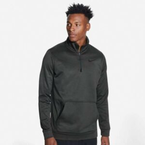 Nike Men's Therma 1/4 Zip Long Sleeve Training Top Brown, Medium - Men's Athletic Fleece at Academy Sports