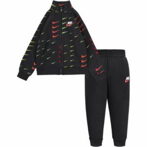 Nike Toddler Boys' Micro Swoosh Tricot Tracksuit Set Black, 2 Toddler - Boy's Athletic Tops at Academy Sports