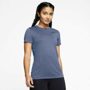 Nike Women's Dry Legend Short Sleeve Training T-Shirt Blue, Medium - Women's Athletic Performance Tops at Academy Sports
