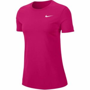 Nike Women's Dry Legend Short Sleeve Training T-Shirt Pink Dark, Large - Women's Athletic Performance Tops at Academy Sports