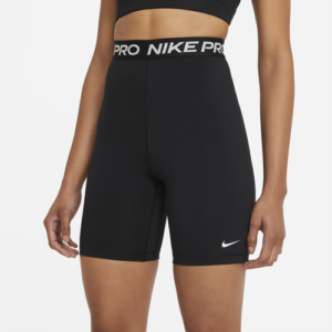 Nike Womens "Nike 365 7" Hi-Rise Shorts - Womens" Black/White Size S