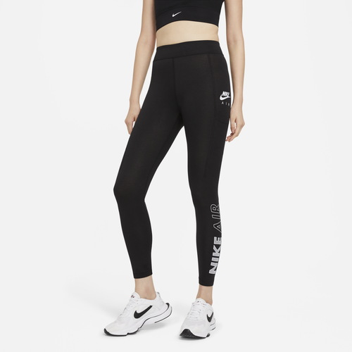 Nike Womens Nike Air HR Leggings - Womens Black/White Size L